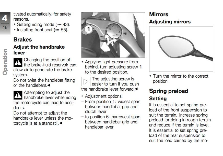 S1000RR user manual suspension adjustment BMW Forum